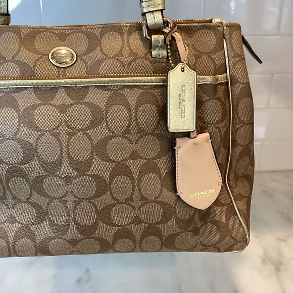 Coach Peyton Signature Jordan Double Zip Carryall - Picture 3 of 16